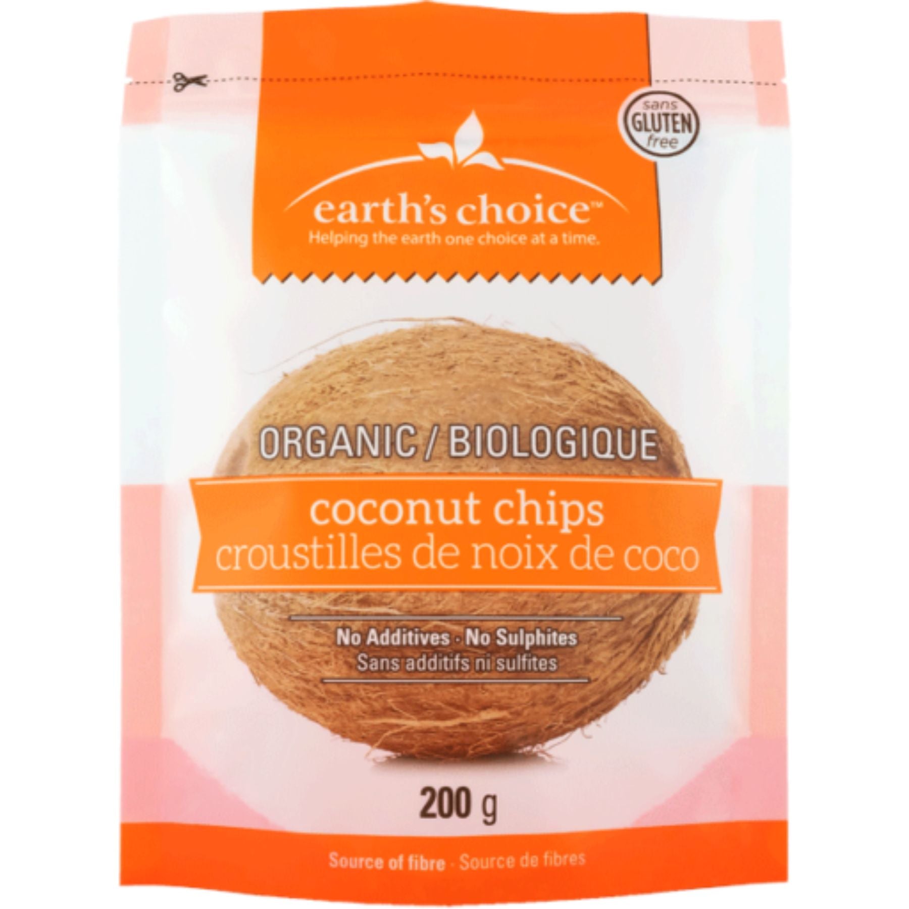 Earth's Choice Organic Coconut Chips 200g