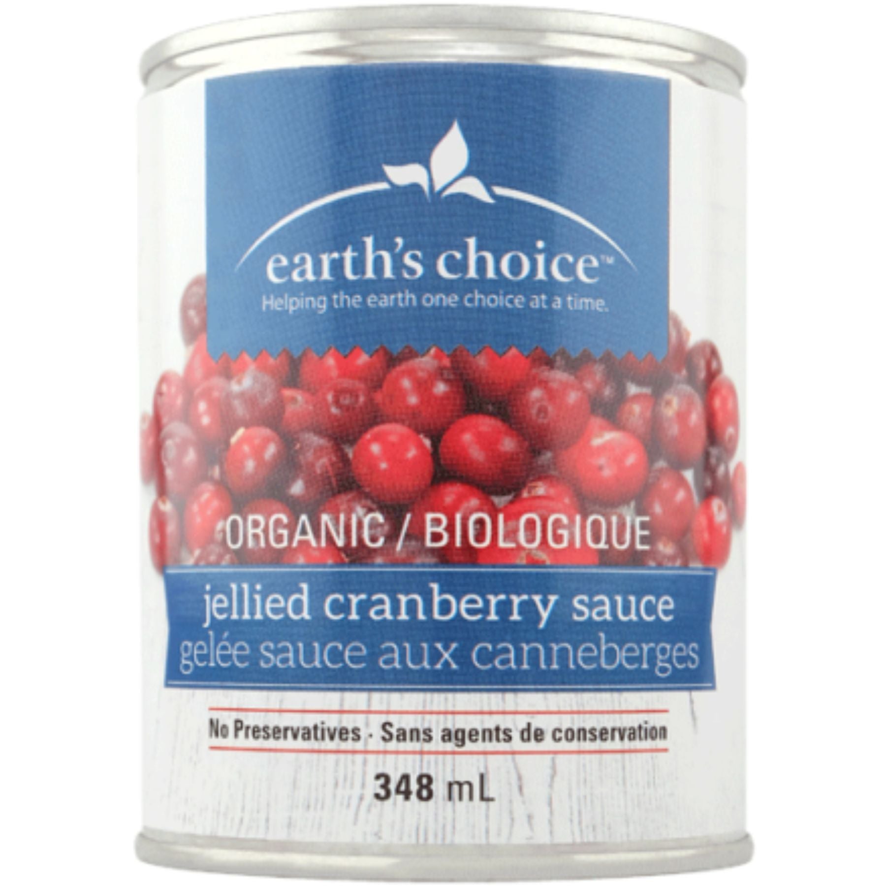 Earth's Choice Organic Jellied Cranberry Sauce 348ml