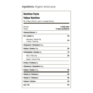 Earth's Choice Organic Lemon Juice 250ml