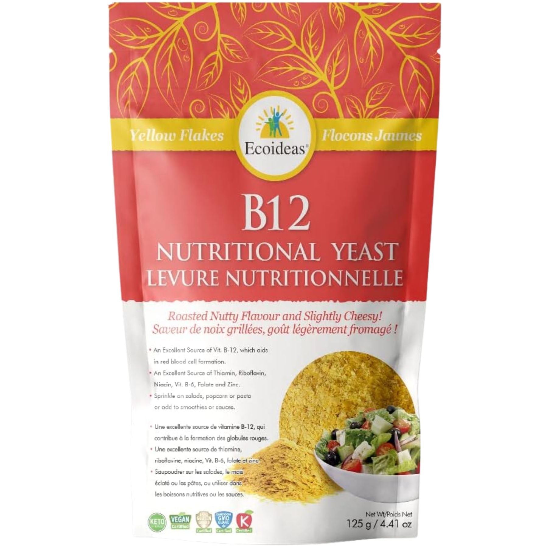 Ecoideas Nutritional Yeast + B12 125g