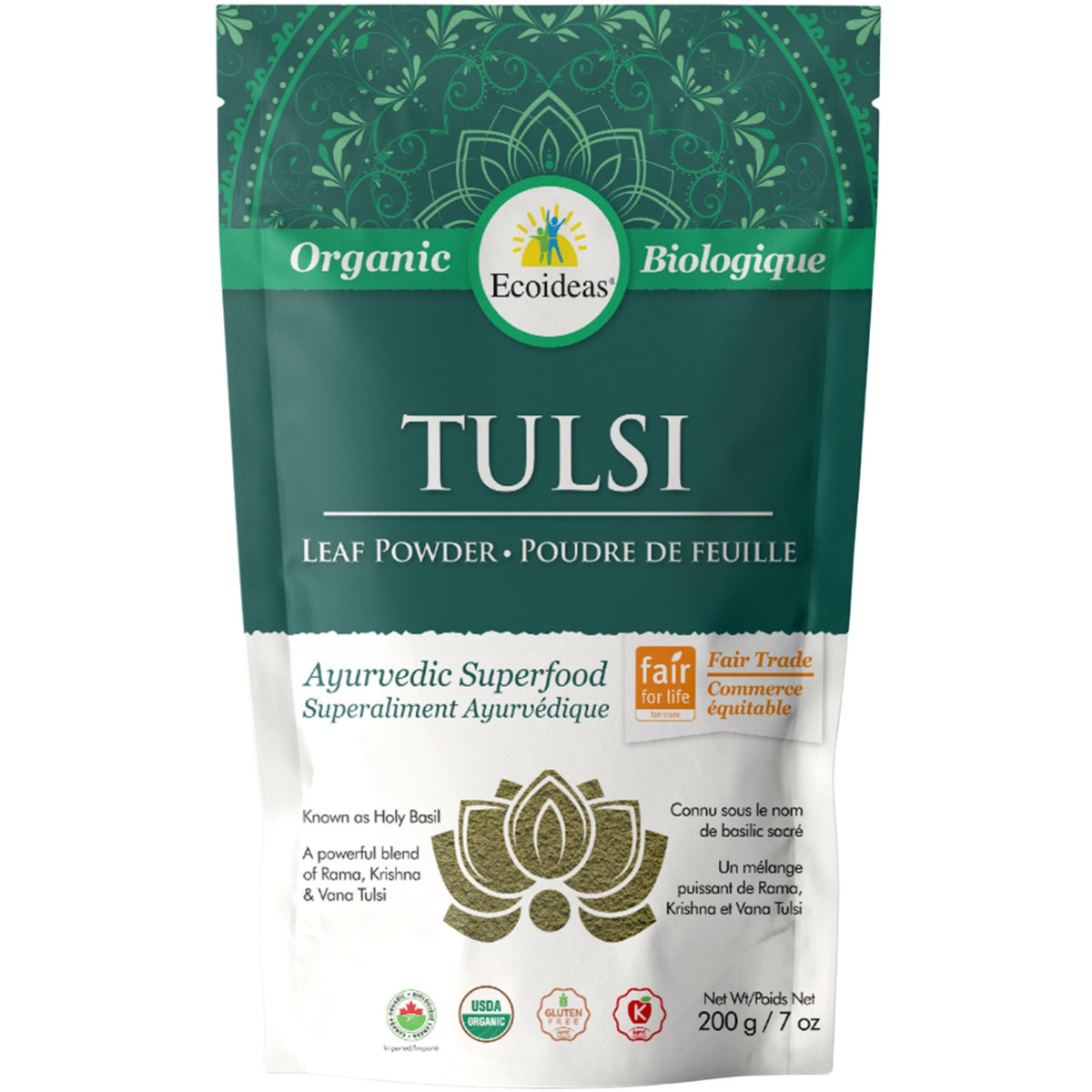 Ecoideas Organic Tulsi Leaf Powder 200g