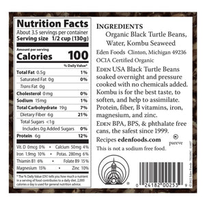 Eden Organic Black Beans 398ml