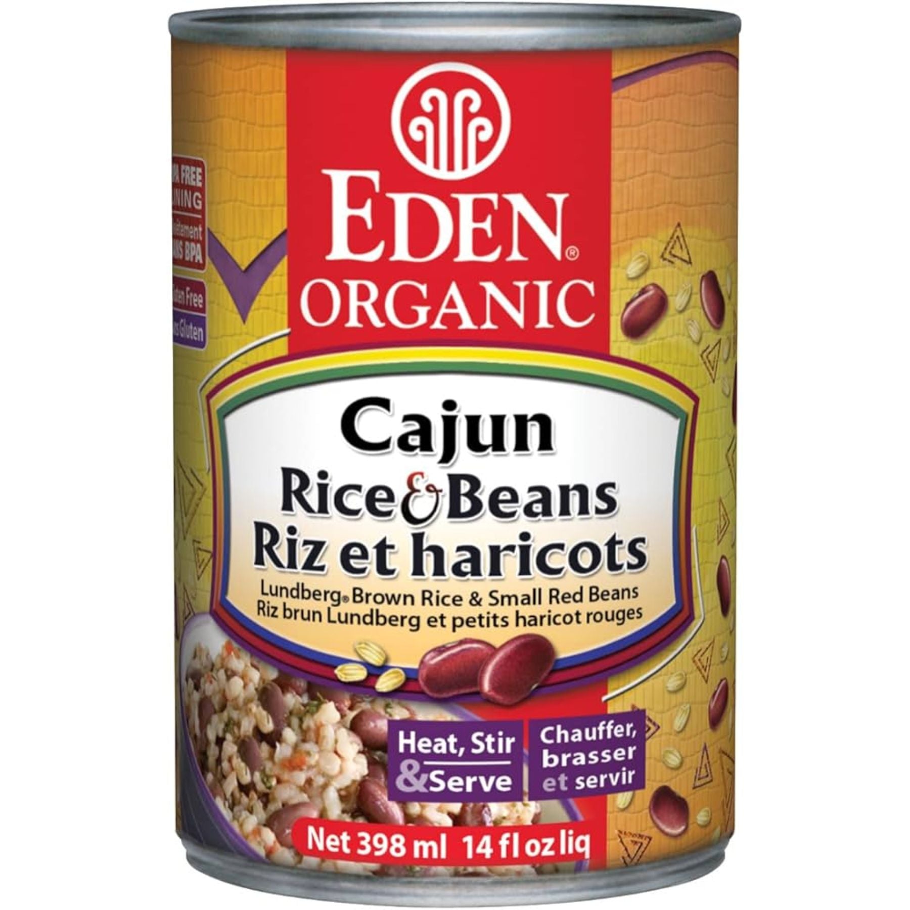 Eden Organic Cajun Rice & Small Red Beans 398ml