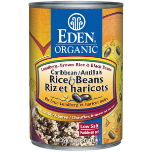 Eden Organic Caribbean Rice & Black Beans 398ml