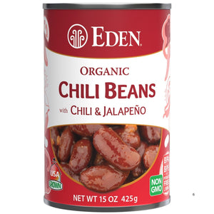 Eden Organic Chili Beans with Chili & Jalapeno 398ml