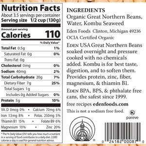 Eden Organic Great Northern Beans 398ml