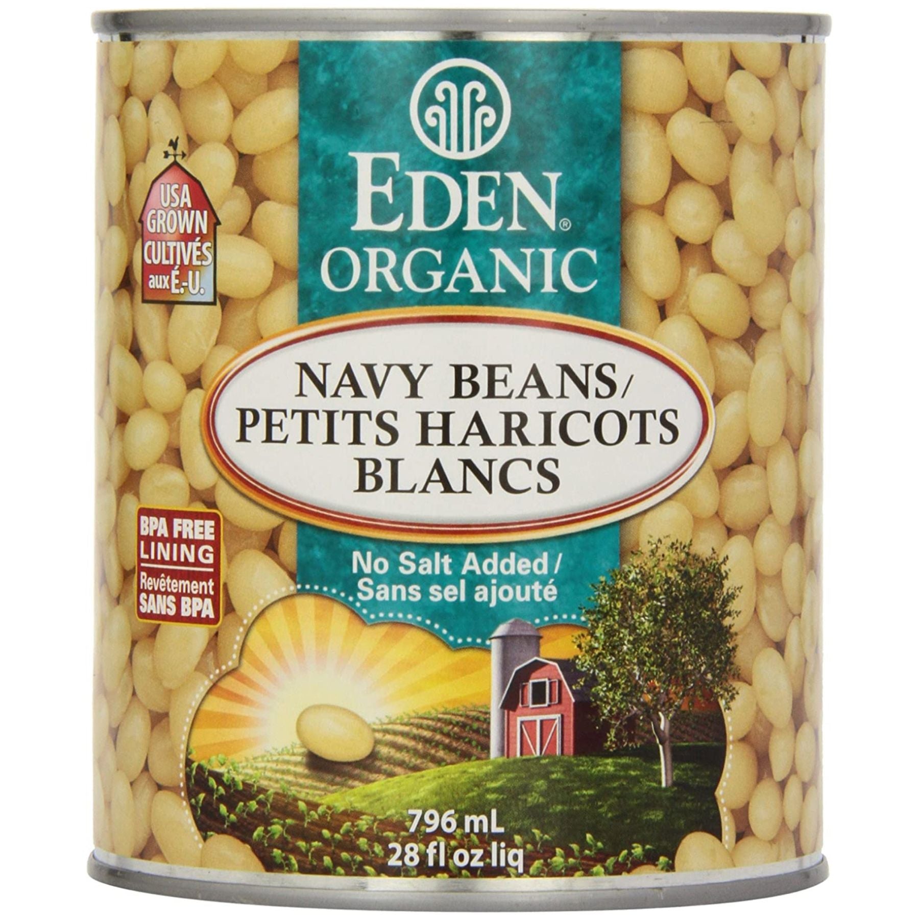 Eden Organic Navy Beans 796ml