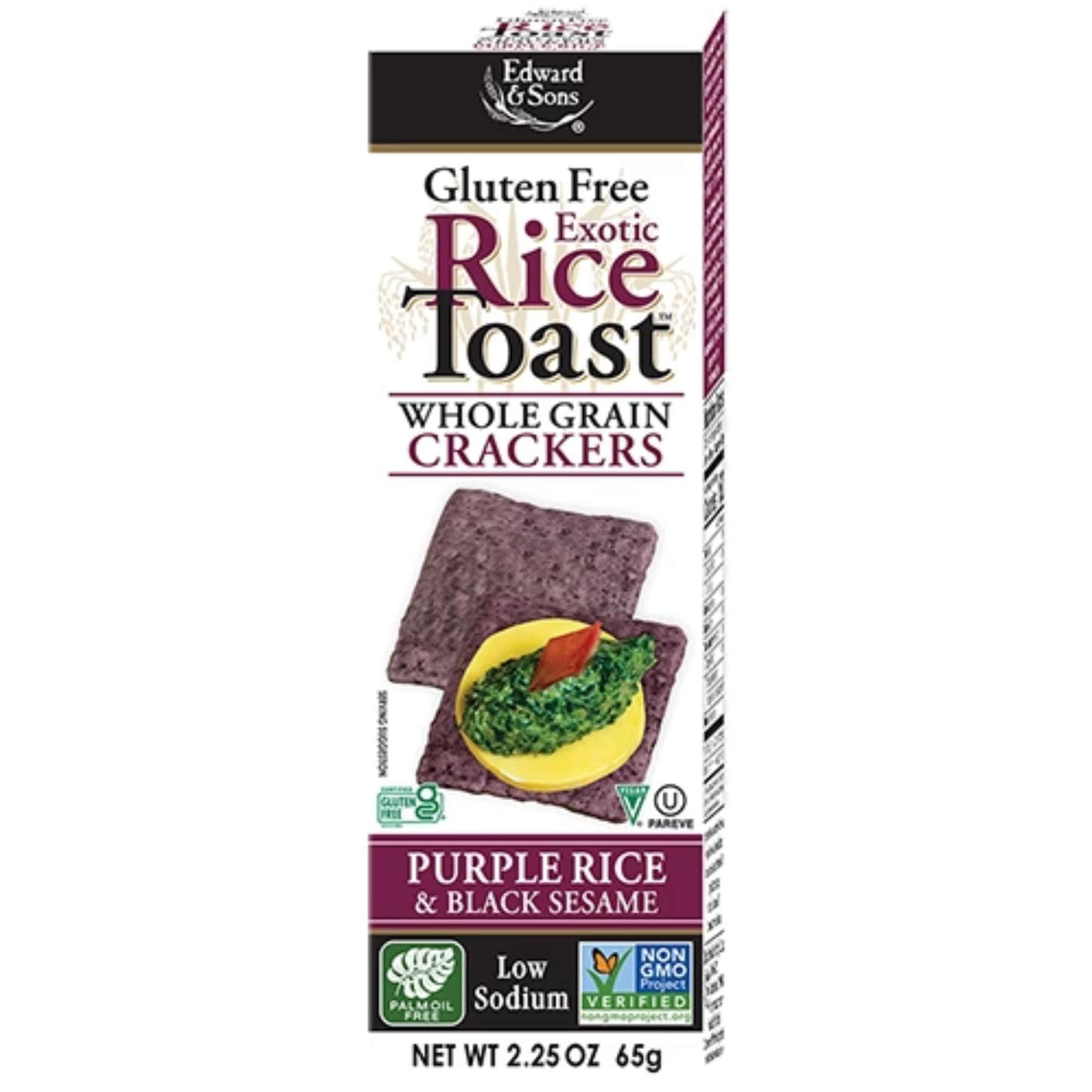 Edward & Sons Purple Rice & Black Sesame Rice Toast 65g