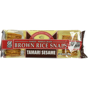 Edward & Sons Brown Rice Snaps Tamari Sesame 100g