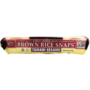 Edward & Sons Brown Rice Snaps Tamari Sesame 100g