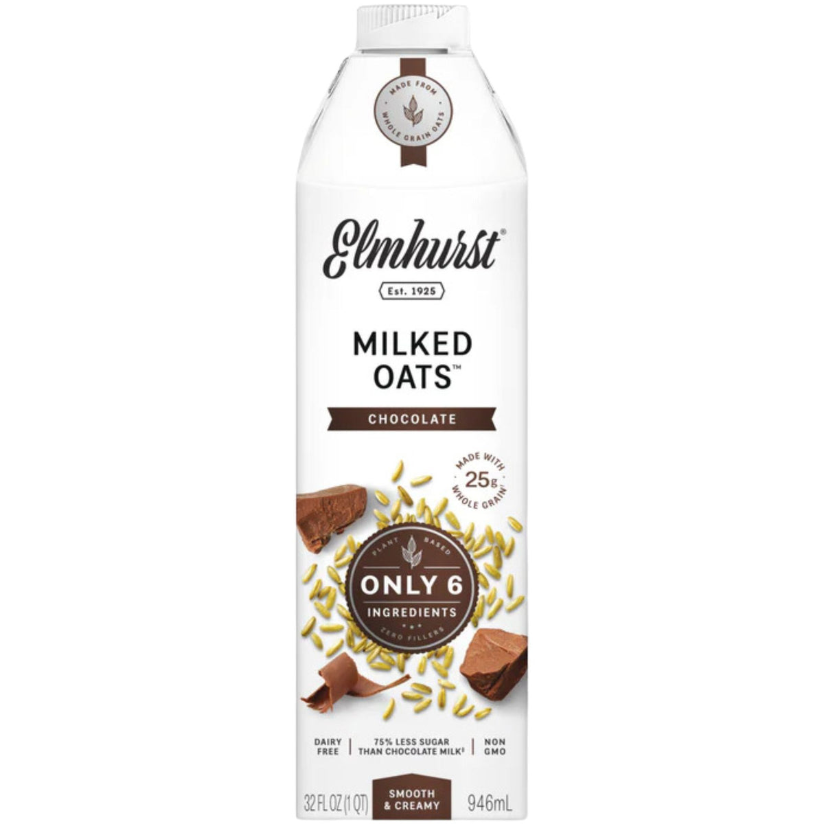 Elmhurst Chocolate Oat Milk 946ml