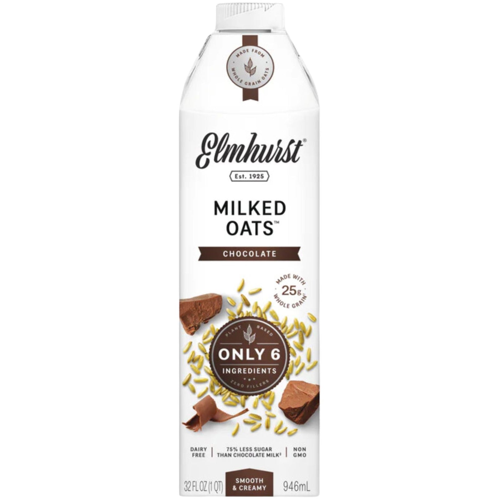 Elmhurst Chocolate Oat Milk 946ml