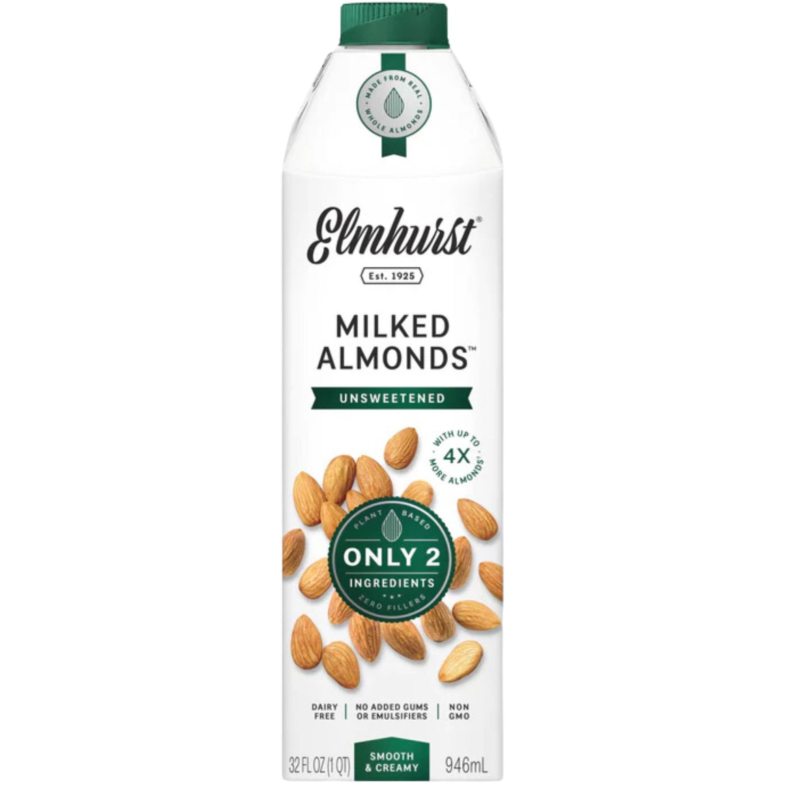 Elmhurst Unsweetened Almond Milk 946ml