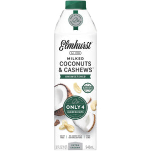 Elmhurst Unsweetened Coconut Cashew Milk 946ml