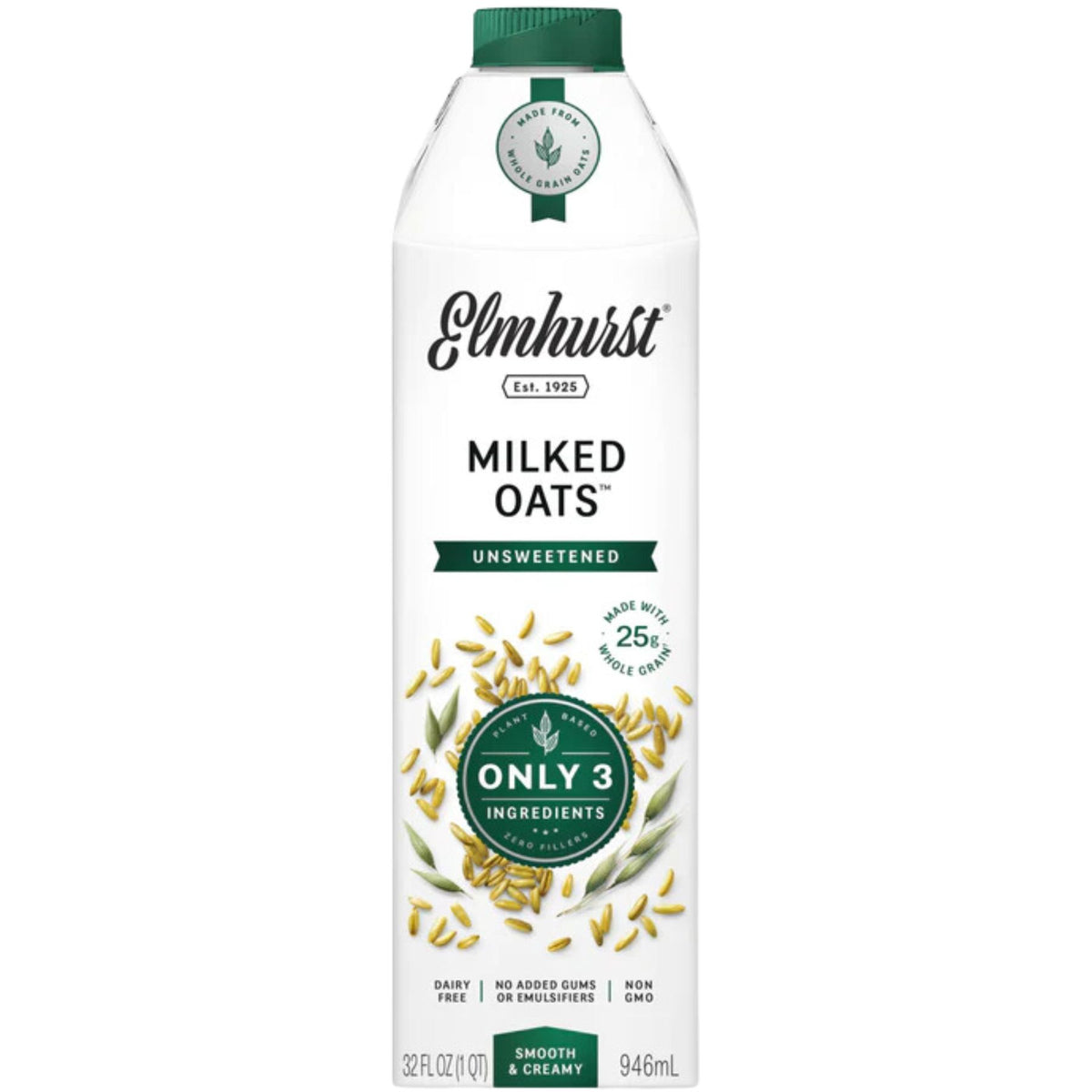 Elmhurst Unsweetened Oat Milk 946ml