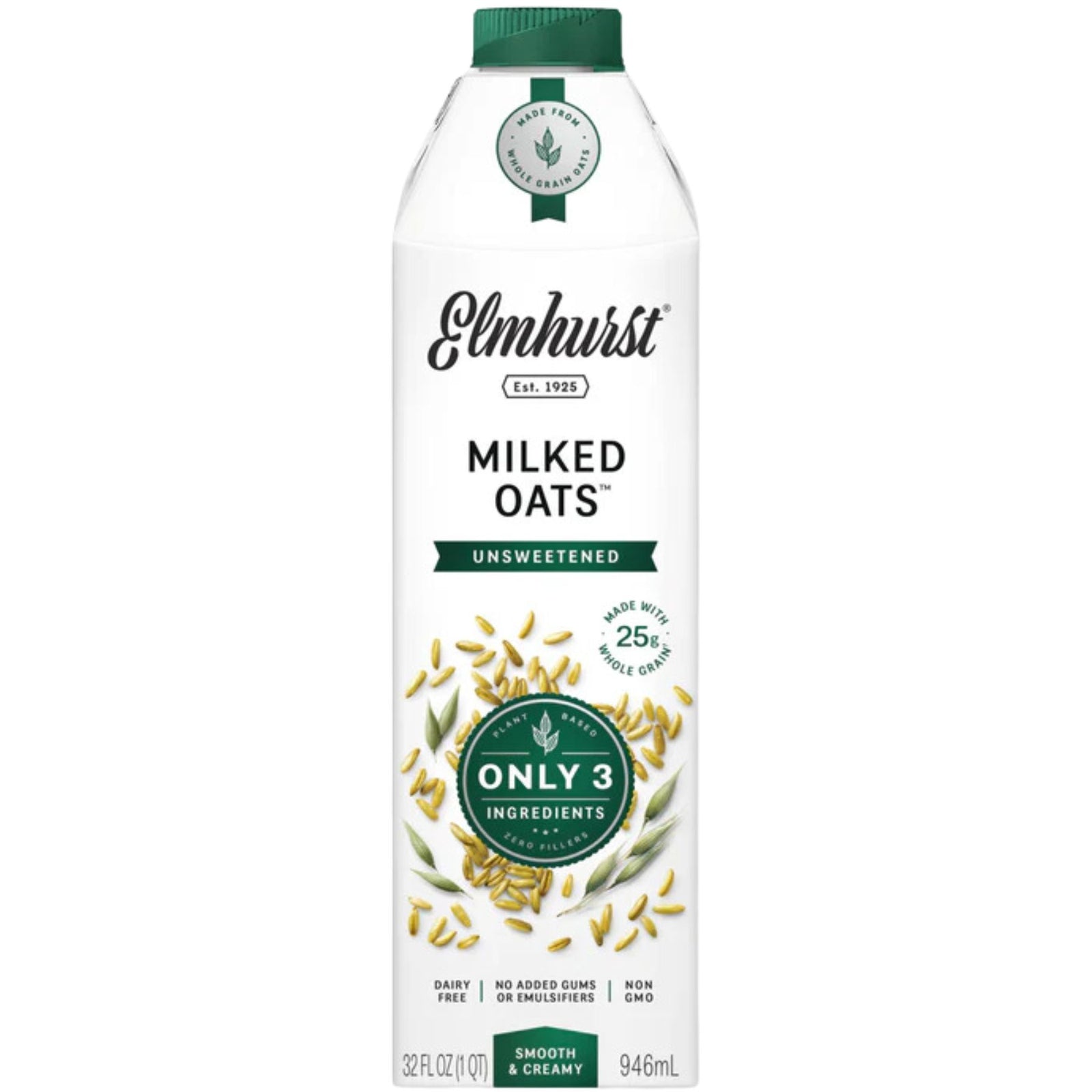 Elmhurst Unsweetened Oat Milk 946ml