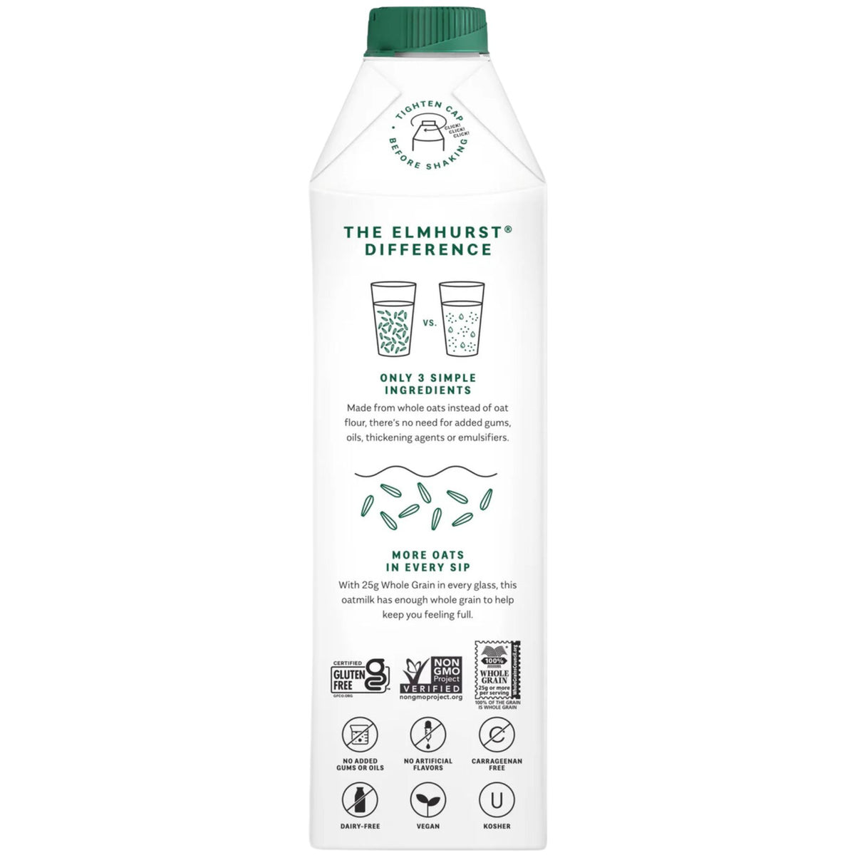 Elmhurst Unsweetened Oat Milk 946ml