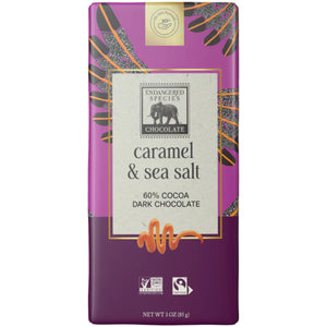 Endangered Species 60% Dark Chocolate with Caramel & Sea Salt 85g