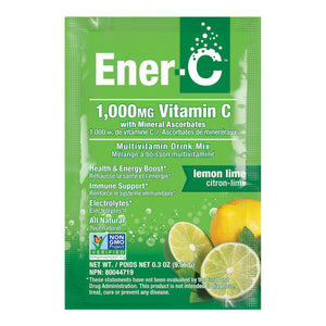 Ener-C Lemon Lime Multivitamin Drink Mix - 1,000mg Vitamin C (Single Sachet)