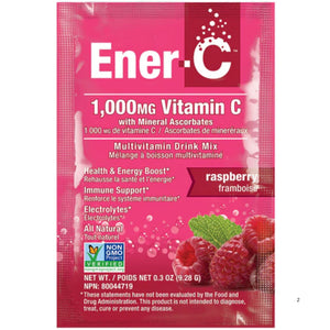 Ener-C Raspberry Multivitamin Drink Mix - 1,000mg Vitamin C (Case of 30)