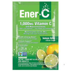 Ener-C Lemon Lime Multivitamin Drink Mix - 1,000mg Vitamin C (Case of 30)