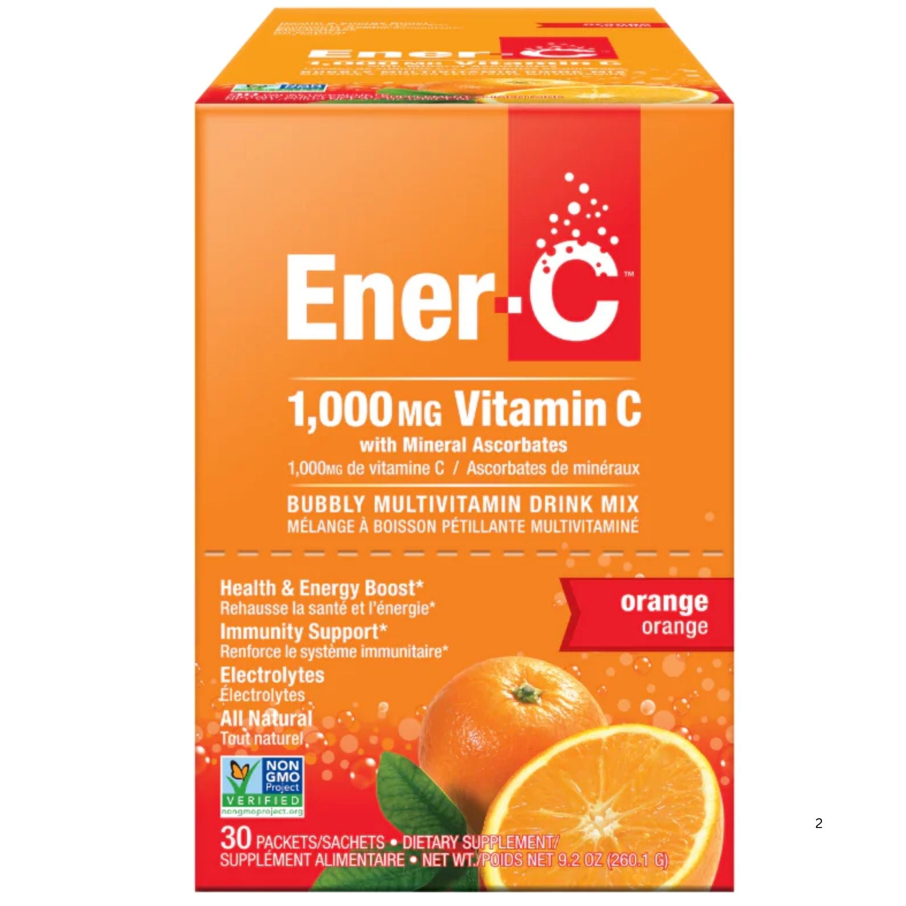 Ener-C Orange Multivitamin Drink Mix - 1,000mg Vitamin C (Case of 30)