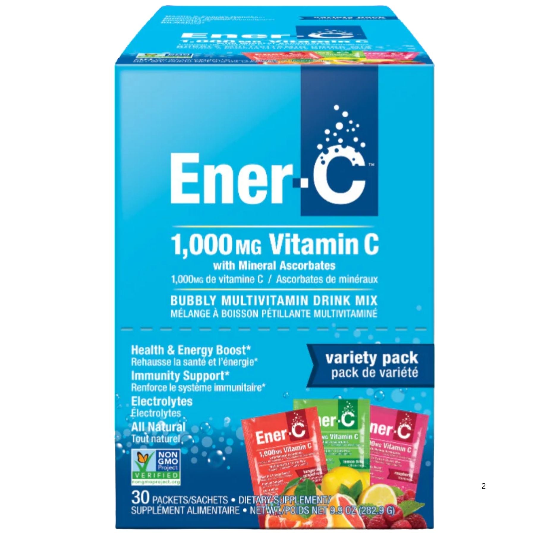 Ener-C Variety Pack Multivitamin Drink Mix - 1,000mg Vitamin C (Case of 30)