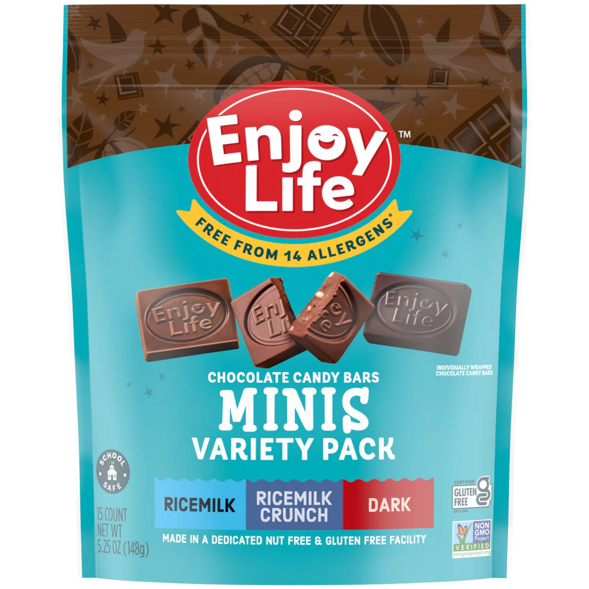 Enjoy Life Mini Chocolate Bar Candies Variety Pack 149g