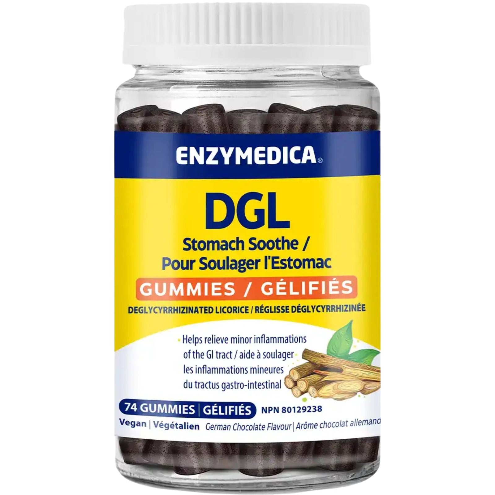 Enzymedica DGL Gummies 74ct