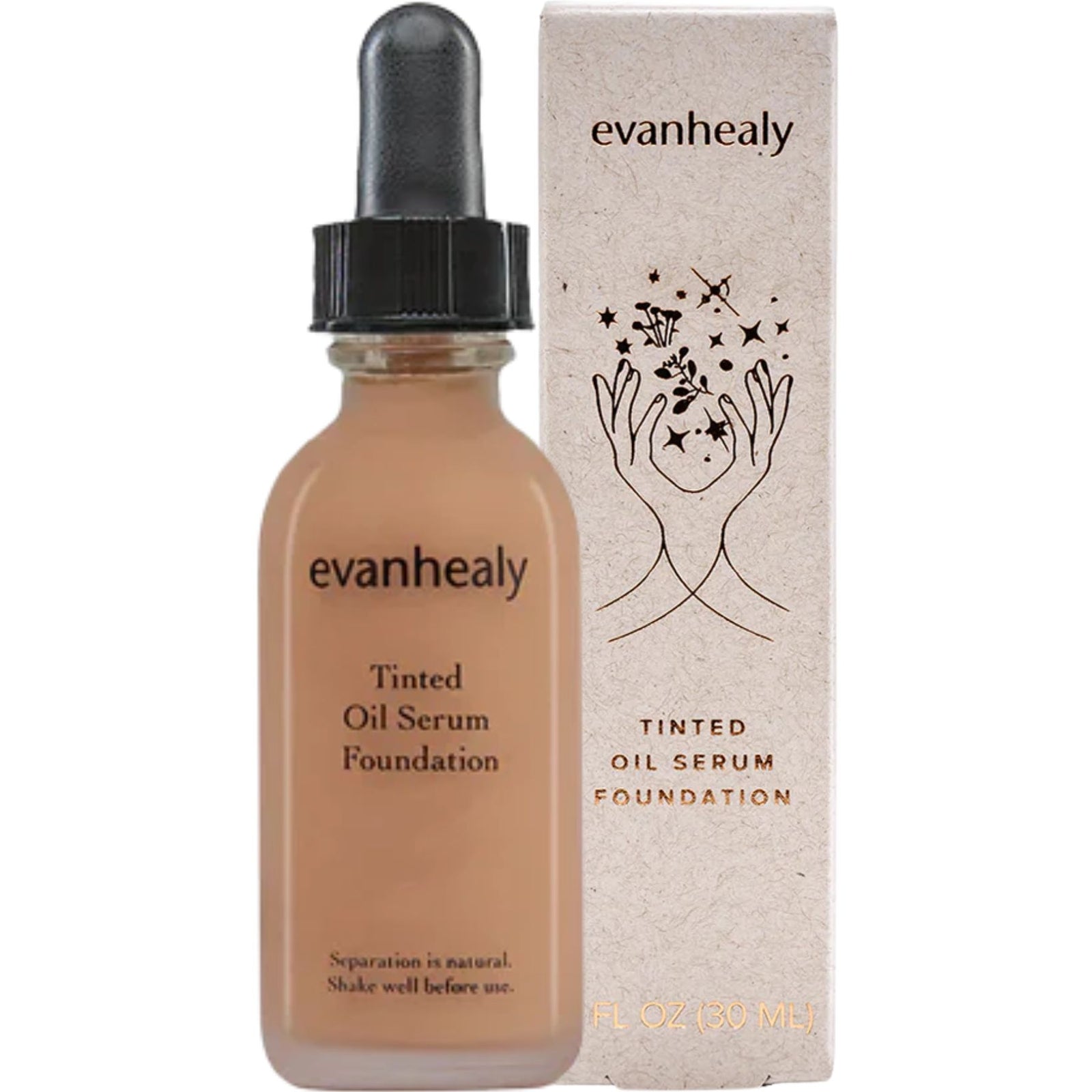 Evanhealy Tinted Oil Serum Foundation, Shade 45 30mL