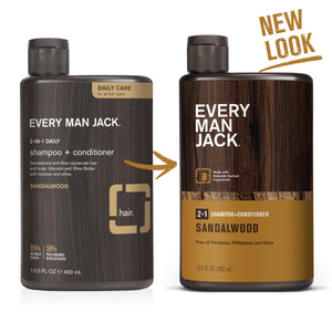 Every Man Jack 2-in-1 Sandalwood Shampoo + Conditioner 400ml