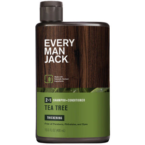 Every Man Jack 2-in-1 Thickening Tea Tree Shampoo + Conditioner 400ml