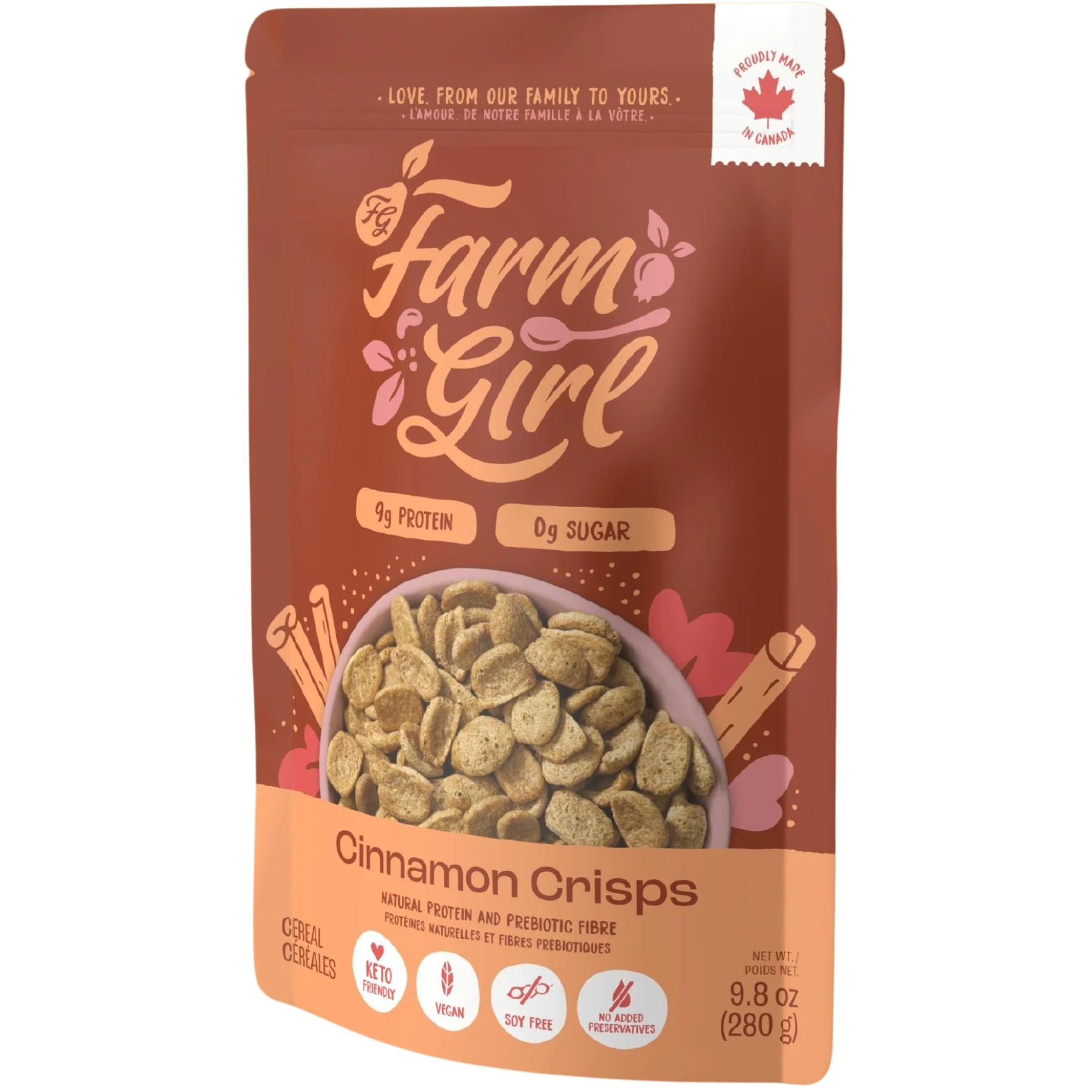 Farm Girl Cinnamon Crips Cereal 280g