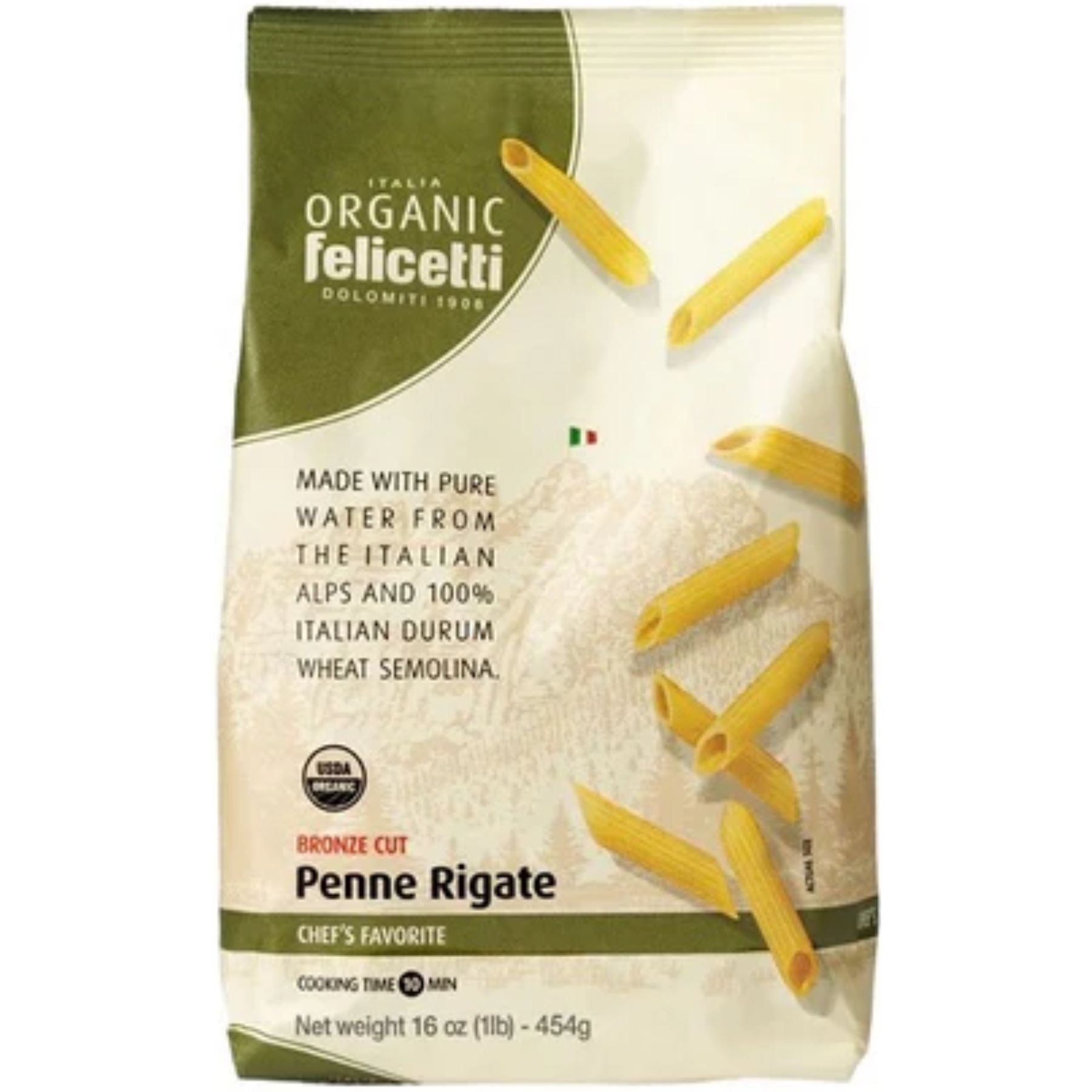 Felicetti Organic White Penne Rigate Pasta 454g