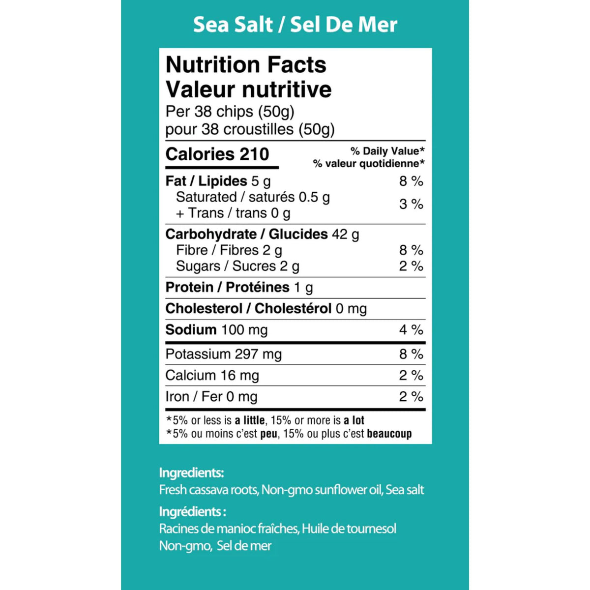 FitBite Cassava Chips Sea Salt Flavour 100g