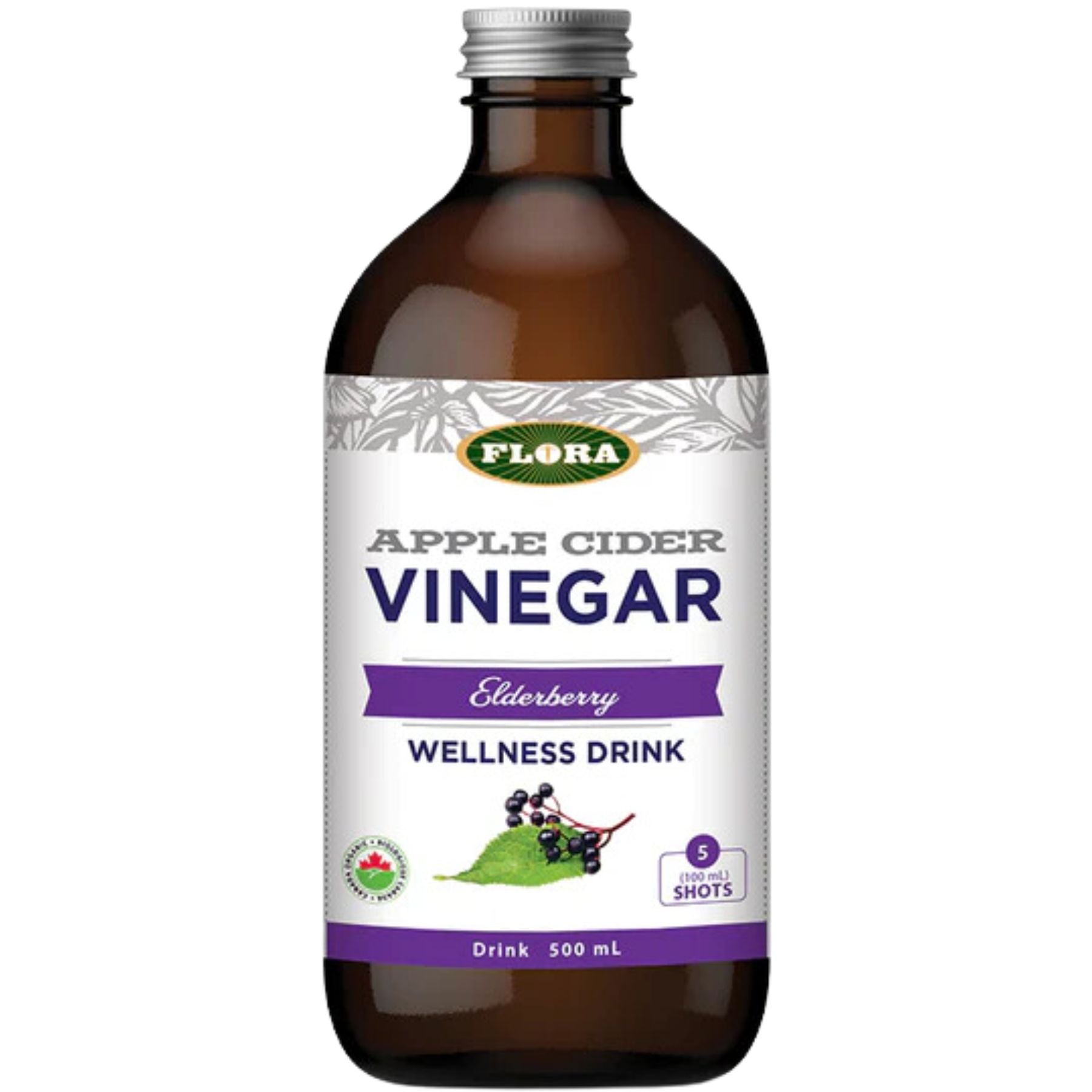 Flora Apple Cider Vinegar - Elderberry 500ml