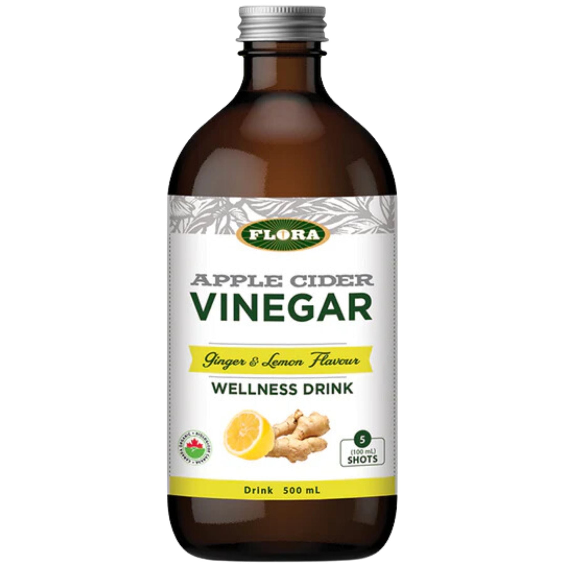 Flora Apple Cider Vinegar - Ginger & Lemon 500ml