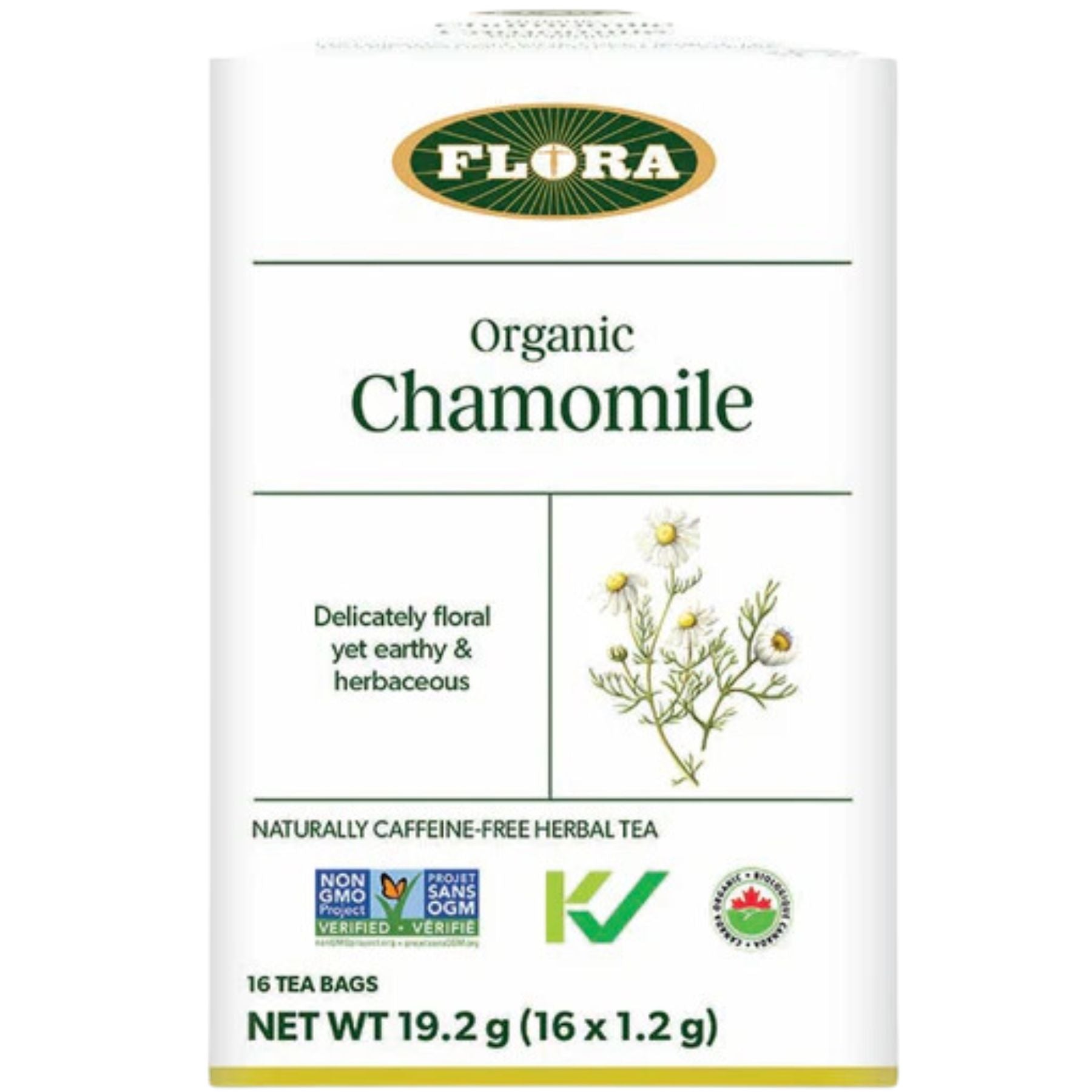 Flora Organic Chamomile Tea 16ct