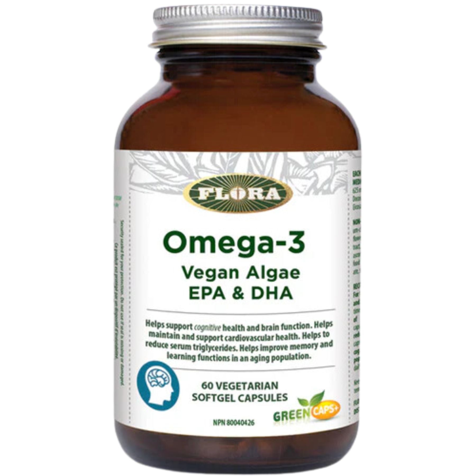 Flora Omega-3 Vegan Algae EPA & DHA 60s