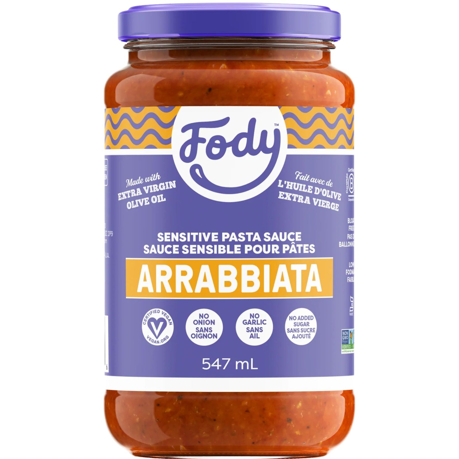 Fody Foods Spicy Marinara (Arrabbiata) Pasta Sauce 547mL