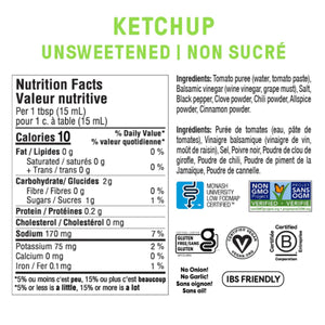 Fody Foods Original Unsweetened Ketchup 296mL