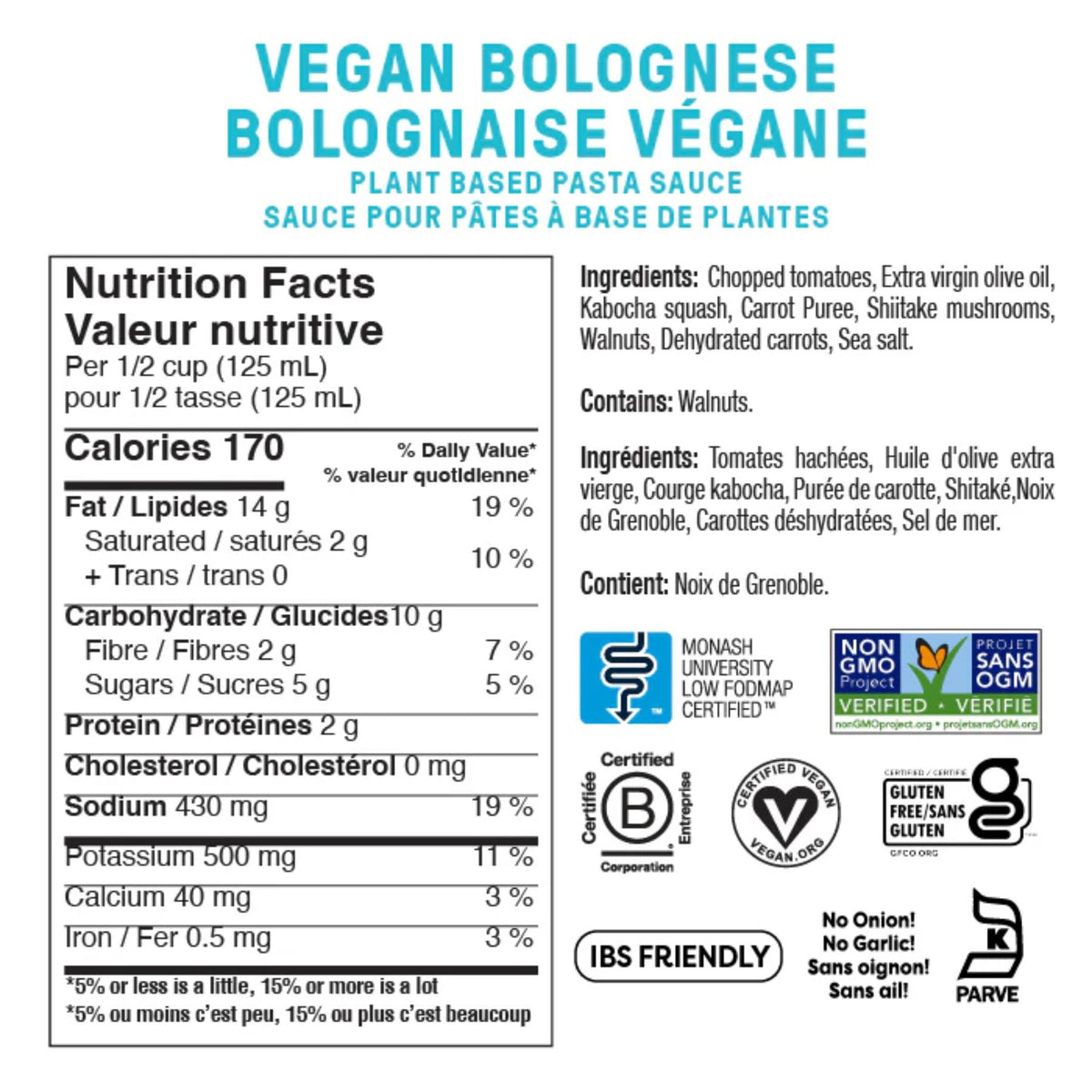 Fody Foods Vegan Bolognese Pasta Sauce 547mL