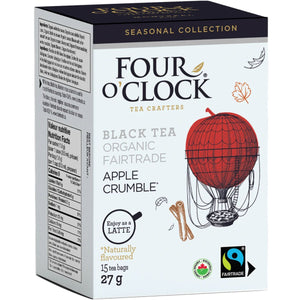 Four O'clock Organic Fairtrade Apple Crumble Black Tea 15ct