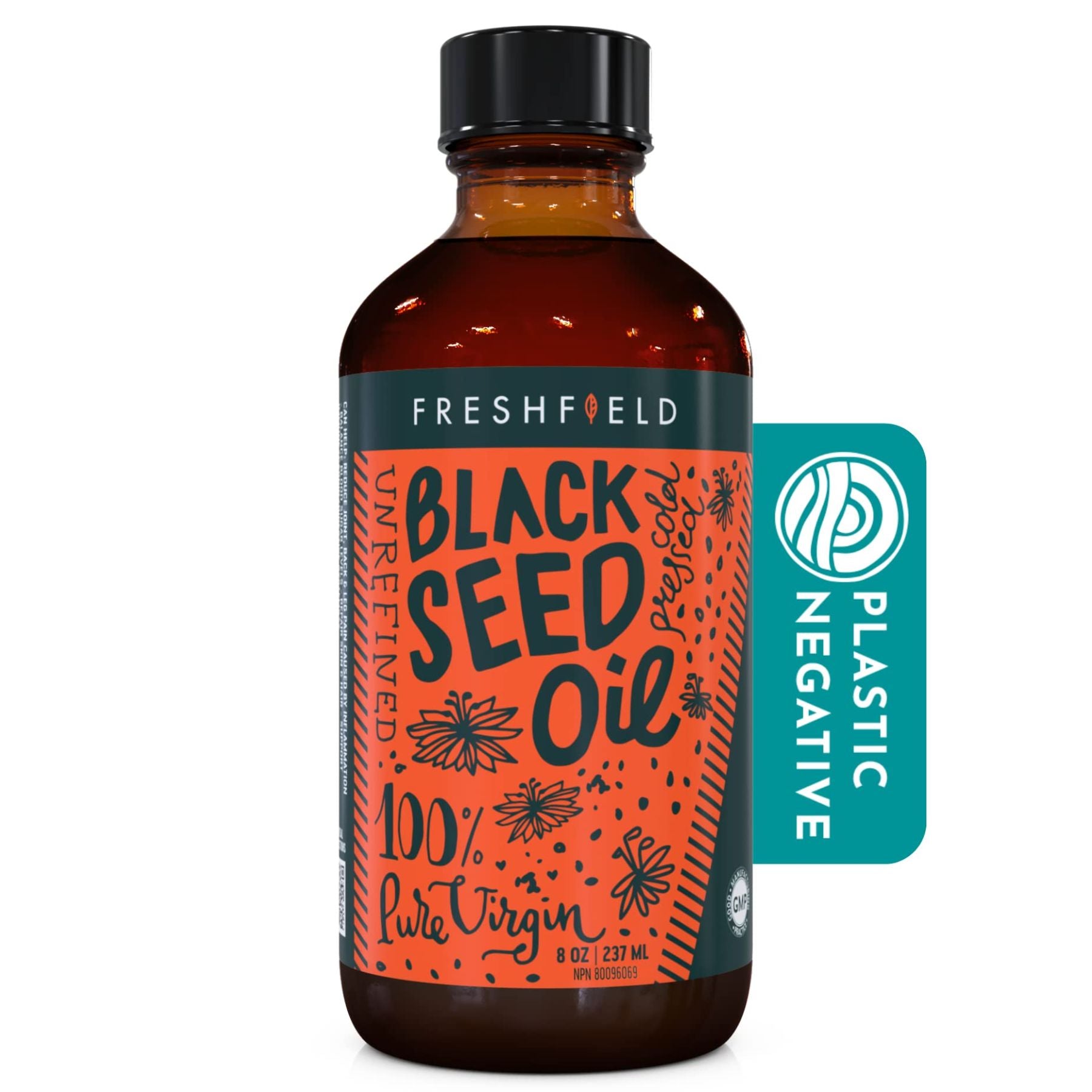 Feshield Riser Freshfield Black Seed Oil 237mL - Fiddleheads Health and Nutrition