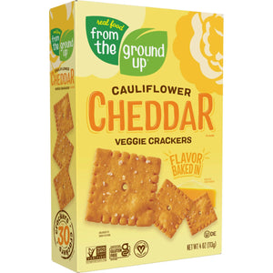 From the Ground Up Cheddar Cauliflower Veggie Crackers 114g