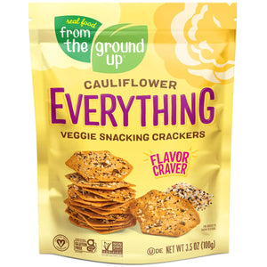 From the Ground Up Everything Snacking Cauliflower Crackers 100g