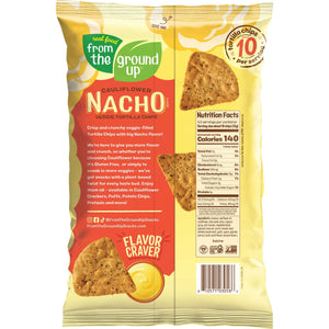 From the Ground Up Nacho Cauliflower Tortilla Chips 128g