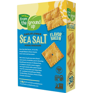 From the Ground Up Sea Salt Cauliflower Veggie Crackers 113g