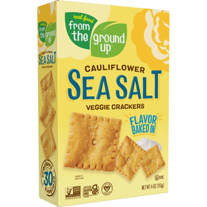 From the Ground Up Sea Salt Cauliflower Veggie Crackers 113g