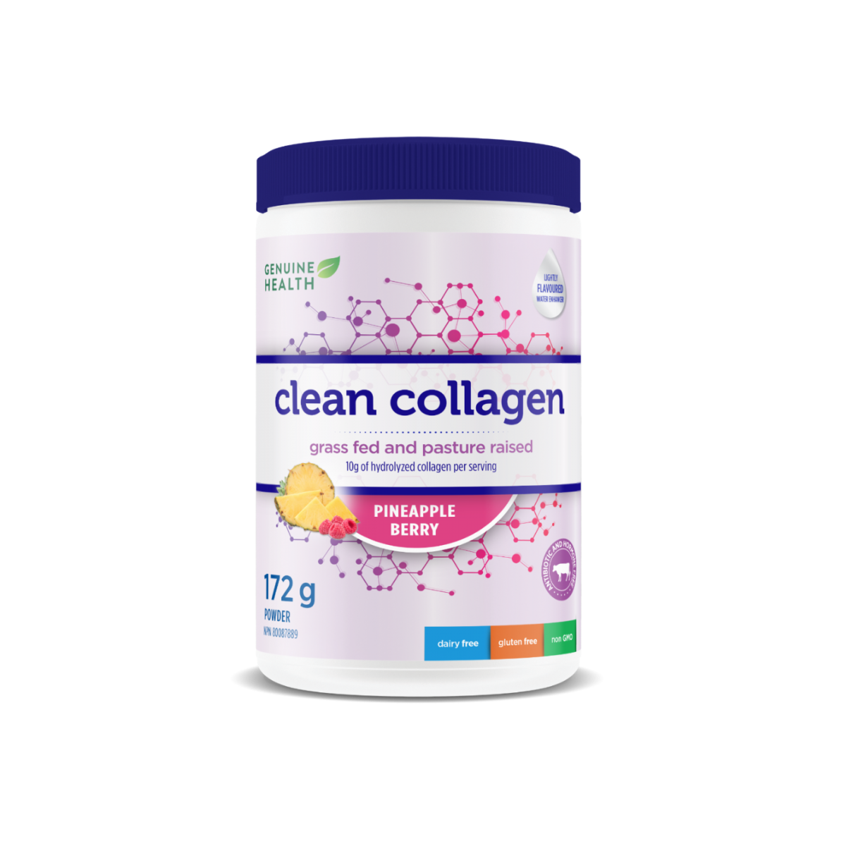 Genuine Health Clean Collagen (Bovine) - Pineapple Berry Flavour 172g